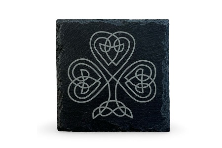 Trinity & Shamrock Slate Coaster