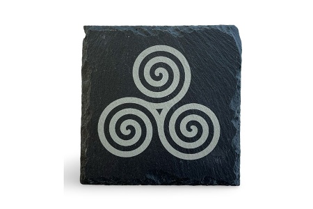 Triskelion Slate Coaster