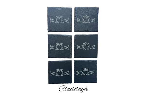 Claddagh Slate Coaster - 6 pack