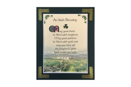 An Irish Blessing - May your home be filled with laughter - 8x10 Matted