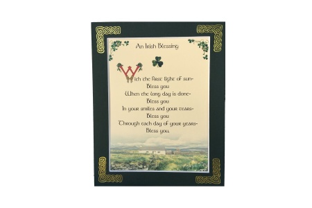 An Irish Blessing - With the first light of sun - 8x10 Matted