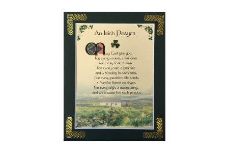 An Irish Prayer - May God give you for every storm a rainbow - 8x10 Matted