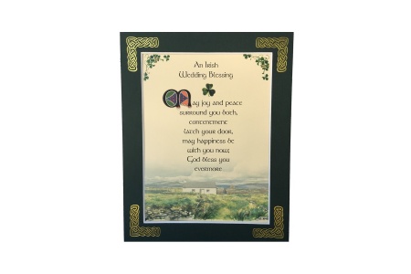An Irish Wedding Blessing - May joy and peace - 8x10 Matted