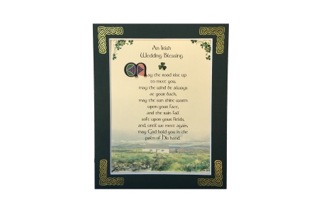An Irish Wedding Blessing - May the road rise up - 8x10 Matted