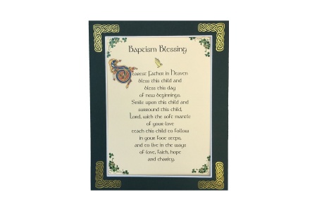 Baptism Blessing - Dearest Father in Heaven - 8x10 Matted