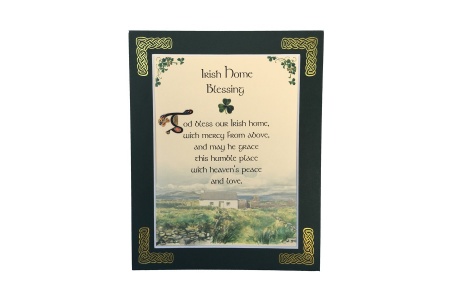 Irish Home Blessing - God bless our Irish home - 8x10 Matted