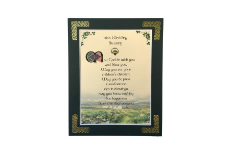 Irish Wedding Blessing - May god be with you - 8x10 Matted