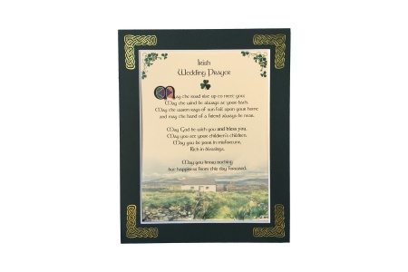 Irish Wedding Blessing - May the road rise to meet you - 8x10 Matted