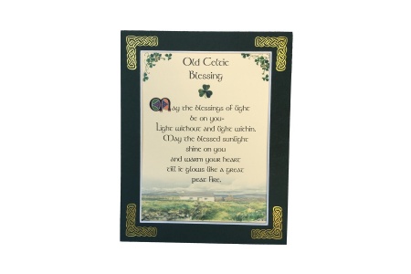 Old Celtic Blessing - May the blessings of light be on you - 8x10 Matted