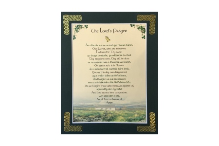 The Lords Prayer In Gaelic - 8x10 Matted