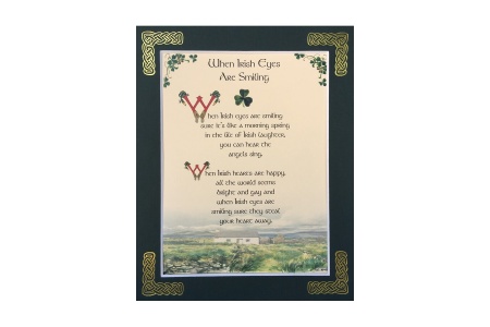 When Irish Eye's Are Smiling - 8x10 Matted
