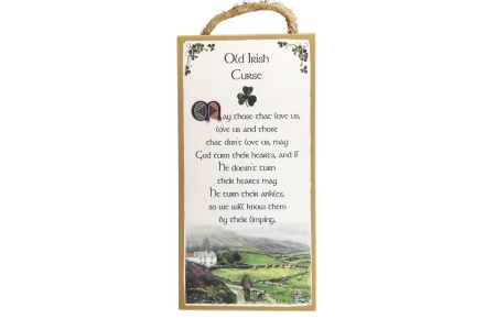 Old Irish Curse - 5x10 Wooden Plaque