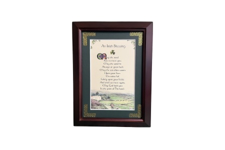 Irish Blessing - May the Road Rise - 5x7 Framed