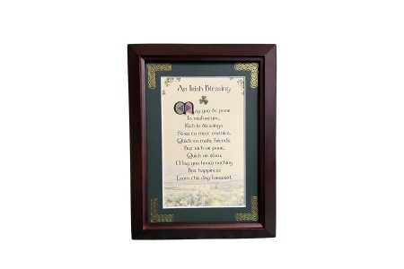 Irish Blessing - May You be Poor in Misfortune - 5x7 Framed