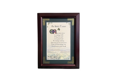 An Irish Toast - May your glass be ever full - 5x7 Framed Blessing