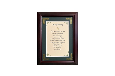 Baby Blessing - O Lord Bless This Child - 5x7 Framed Blessing