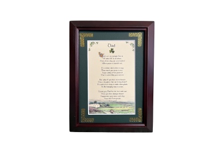 Dad - Dad Sets An Example - 5x7 Framed Blessing