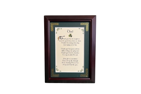 Dad - Thank you for the laughter - 5x7 Framed Blessing