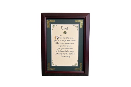 Dad - Through the Years - 5x7 Framed Blessing