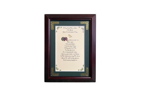 First Communion Day - May Jesus come to bless you - 5x7 Framed Blessing