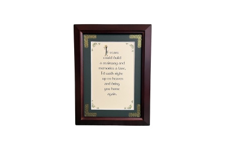 If Tears Could Build A Stairway - 5x7 Framed Blessing