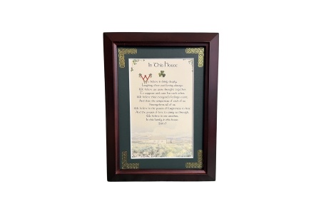In This House - 5x7 Framed Blessing