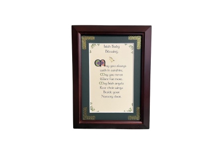 Irish Baby Blessing - May You Always - 5x7 Framed