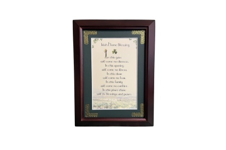 Irish Home Blessing - In This Gate - 5x7 Framed Blessing
