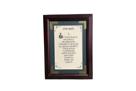 The Irish - Be They Kings - 5x7 Framed Blessing