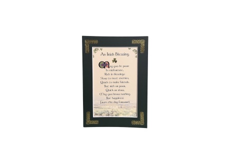 An Irish Blessing - May you be poor in misfortune - 5x7 Matted 