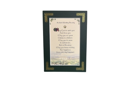 An Irish Wedding Blessing - May God be with you - 5x7 Matted 