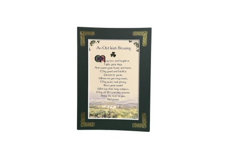 An Old Irish Blessing - May love and laughter - 5x7 Matted 