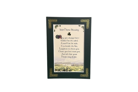 Irish Home Blessing - May you always have walls for the wind - 5x7 Matted 