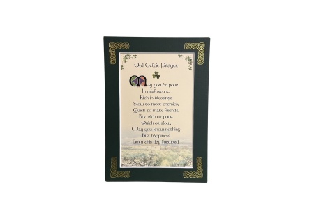 Old Celtic Prayer - May your be poor in misfortune - 5x7 Matted 