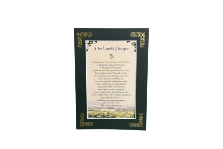 The Lord's Prayer in Gaelic - 5x7 Matted 