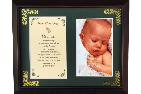 /Irish-Blessings/8x10-Framed-Photo-Verse/Born-This-Day