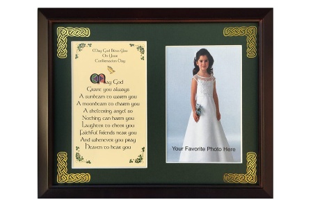 /Irish-Blessings/8x10-Framed-Photo-Verse/Confirmation---May-God-Bless-You-On-Your-Confirmation-Day---May-God-grant-you-always-a-sunbeam---Framed-Blessing