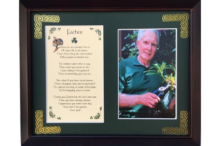 /Irish-Blessings/8x10-Framed-Photo-Verse/Father---Fathers-set-an-example