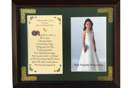 /Irish-Blessings/8x10-Framed-Photo-Verse/First-Communion---May-Jesus-come-to-bless-you