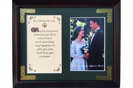 /Irish-Blessings/8x10-Framed-Photo-Verse/Irish-Wedding-Blessing---May-joy-and-peace-surround-you-both