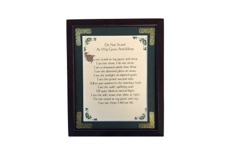 /Irish-Blessings/8x10-Framed/Do-Not-Stand-At-My-Grave-And-Weep