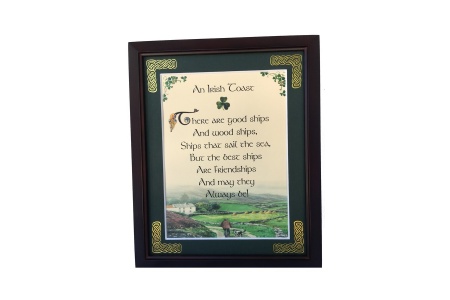 /Irish-Blessings/8x10-Framed/Irish-Toast---There-Are-Good-Ships