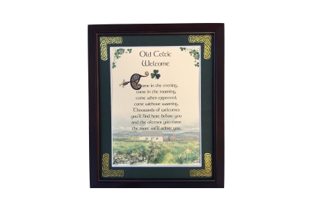 /Irish-Blessings/8x10-Framed/Old-Celtic-Welcome