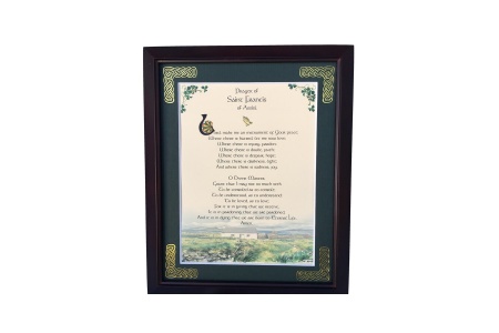/Irish-Blessings/8x10-Framed/Prayer-of-St-Francis-of-Assisi