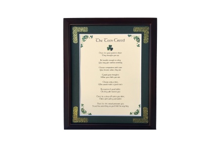 /Irish-Blessings/8x10-Framed/The-Teen-Creed