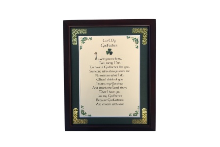 /Irish-Blessings/8x10-Framed/To-My-Godfather