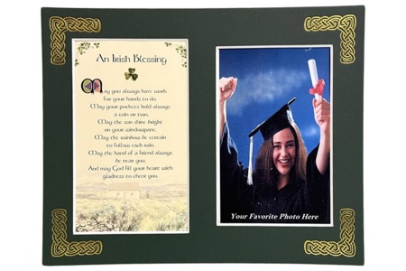 An Irish Blessing -May you always have work for your hands to do - 8x10 Matted Photo Verse
