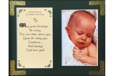 An Irish Blessing for Baby's Christening - 8x10 Matted Photo Verse