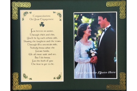 Engagement - Congratulations on your engagement - 8x10 Matted Photo Verse