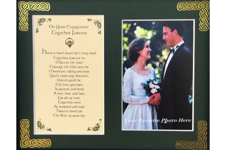 Engagement - On your Engagement - Together forever - 8x10 Matted Photo Verse